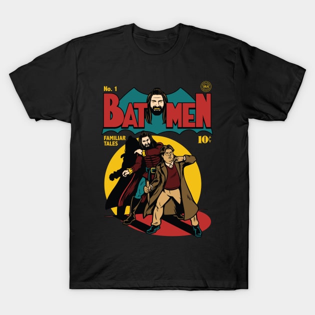 Batmen Comic T-Shirt by harebrained